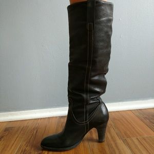 Via Spiga black leather boots